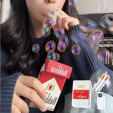 리온 담배비눗방울 비눗방울기계 비누방울 비눗방울 자동 버블 미니, 1개, 리췬 (비눗방울액 5개 포함) 틱톡 에디션