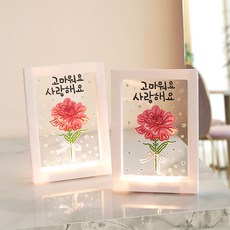 Knitt 針織康乃馨LED珠寶十字繡+康乃馨鑰匙圈DIY, 1個, 單品