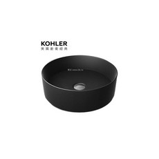 KOHLER Mica 檯面立體盆-霧黑(41cm) K-90012T-HB1, 1個