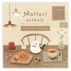 NB Mattari animals 悠閒動物系列便條紙, 1個, 01.長尾山雀 79872