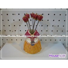 House傢飾 小紅帽造型水果叉五入組, 1個