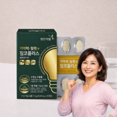 영진약품 징코 은행잎추출물 기억력개선 혈행개선 비타민B 아연, 1개, 30정