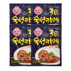 오뚜기 3일숙성카레 약간매운맛 80g 4개, 1세트