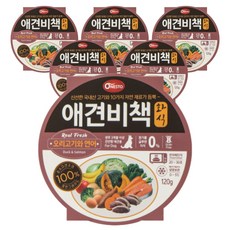 펫퍼스 애견비책 화식 강아지사료 습식사료 화식사료 애견사료 자연식사료, 6개, 120g, 연어+오리
