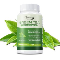 녹차 6000mg - 지방 연소 체중 감량 슬리밍 다이어트 항산화제, 1개, 60정