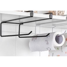 주방용수건걸이 상부장 키친타올걸이 싱크대 행주걸이 40610pc 1(PC), 블랙, 1개