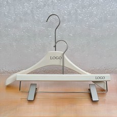 簡約米白色塑料衣架 衣撐 褲夾 宿舍收納 掛衣架 晾曬架, 1個, 32#韓系2.3釐米肩【米色】,10只