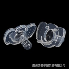 DFMEI 嬰兒安撫奶嘴, 1個, 如圖, 圓頭/透明款(裸裝)