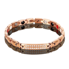 장바9니 게르마늄 팔찌 건강팔찌 커플 조절기세트상품-로즈골드, 1개