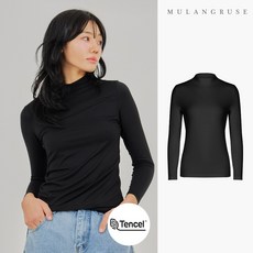 여성 모달 기능성 언더레이어 모크넥 상의 여자이너웨어