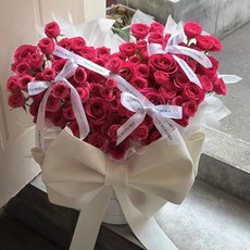 新款花束 永生花級感粉玫瑰蝴蝶結抱抱桶仿真花香皂花花束送閨蜜生日禮物, 蝴蝶結蘇菲混搭玫瑰-33支抱抱桶賀卡+袋