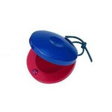 [SOL] 솔 나무 캐스터네츠 1개 Blue & Red HC-10W