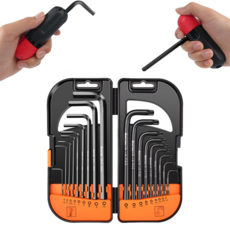 육각 볼렌치 20종 세트 L렌치 롱렌치 보조 핸드 포함, 1세트