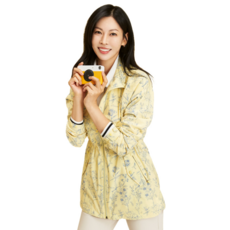 올포유 올포유 모델착장 23SS 여성 플라워 프린트 하이넥 점퍼 AWJUM2351-203_G