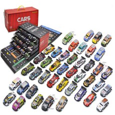 合金跑車模型玩具套裝，多款迷你賽車兒童收藏禮盒, 紅色包裝, 1個