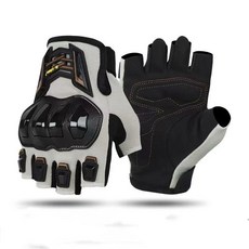 機車護具 騎行防護 護膝護肘 夏季防風防摔護具 騎士護腿裝備, 半指手套