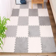 더가몽 소음방지 거실매트 거실퍼즐매트, 화이트