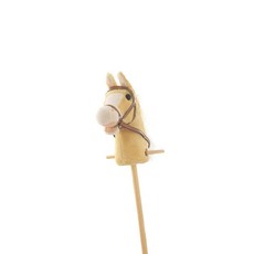 말 모형 무대 촬영 소품 말머리 장난감, 베이지, 1개