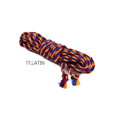 6.0mm 황마 로프 멀티 컬러 삼색 트위스트 마로프 아웃도어 등산로프 공예 주트로프 20컬러, 17.LATIN, 1개