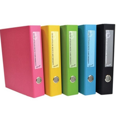 D링 파이프 링바인더 3공 5cm, 노랑, 1개