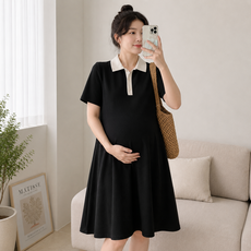 블루조이 임부복 카라 원피스 빅사이즈