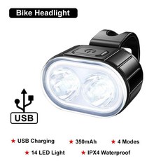 자전거 라이트 램프 전면 후면 미등 사이클링 랜턴 손전등, 1개, 3. Bike headlight