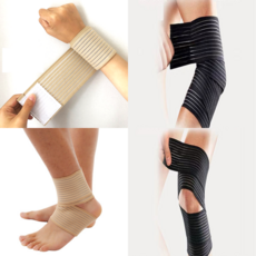 리앙 벨크로 스포츠 임산부 압박 손목 팔꿈치 발목 무릎 밴드 보호대 2개