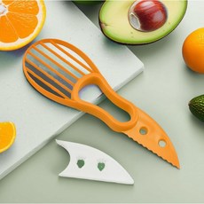 과일 씨 제거기 과일과 채소를 위한 다기능 피팅 절단 도구 슬라이스 스쿱에 이상적입니다, 오렌지