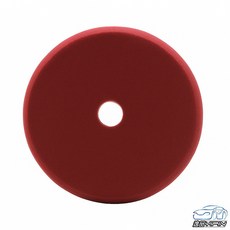 【逸品汽車百貨】6吋DA/GA機專用拋光海綿 粗拋中拋細拋 汽車美容專用 拋光打蠟海綿 黏扣盤海綿 打蠟盤 拋光墊, 深紅色(中拋), 1個