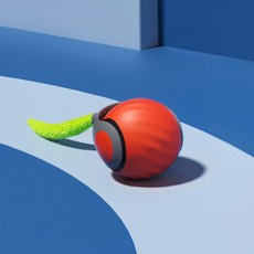 福媽寵物 電動逗貓球, 1個, 活力橘, 詳見說明