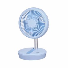 SANLUX 台灣三洋 7吋DC直流USB充電摺疊扇 SBF-S07DB, 藍色