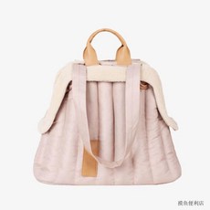 寵物外出便攜包 輕便斜挎狗狗背包 保暖車載寵物袋 小型犬外出包, 米色-秋冬加厚款,建議15斤內貓/10斤內狗, 1個