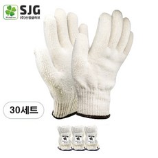 SJG 클로버 면장갑 55g 100켤레, 30개