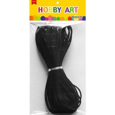 롤 인조가죽끈 스웨이드 검정 10줄, 약 두께 3mm 길이 92cm 1롤