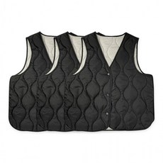 발열 패딩 조끼(1p) 블랙-3개 겨울조끼 조끼패딩 경량조끼 경량패딩 베스트