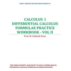 (영문도서)Differential calculus formulae practice workbook: Calculus I Paperback, Createspace Independent Pub..., English, 9781545496404