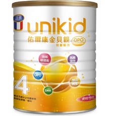 unikid 佑爾康 金貝親 OPO Premium 兒童配方 4號, 850g, 1罐
