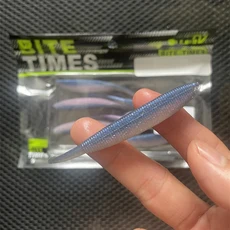 LURETV OSP SAME STYLE Dolive Stick 고밀도 흔들리는 꼬리 벌레와 나무를 무연 소프트 미끼로 감응, 01 BIG PURPLE 7PCS