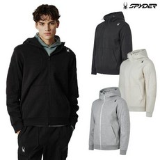 스파이더 남성 로고 셋업 후드 집업 SPJPCNFT303M WZS122 AFB349