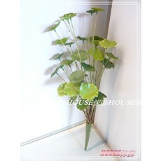 House傢飾 仿真銅錢草 圓幣草 香菇草 水生植物擺飾, 1個