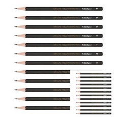 연필 터치 드로잉 펜슬 2B 타 12개입 스케치연필 아트