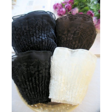 릴리패브릭 뉴쉬폰커플주름레이스 4color (L05932), 남색, 1개
