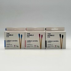 험블 대나무 컬러 면봉 3종 묶음 상품, 1개, 100개입