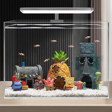 몽치리펫 스펀지밥 피규어 풀세트 (집3종 피규어6종), 1세트