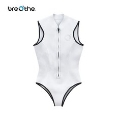 游龍潛水 BREATHE 2mm 超彈性比基尼防寒衣, 白,S