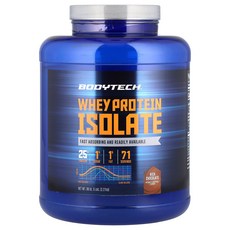 BodyTech 바디테크 웨이 프로틴 아이솔레이트 리치 초콜릿 2.27kg 단백질보충제 헬스, 1, 2.27