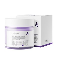 FUSHITING 紫蘇泥膜 溫和清潔面膜 黑頭粉刺護理 油痘肌適用, 1個, 紫蘇泥膜,買三發四特價裝