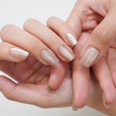 핑거힐 핑거프레스 네일팁 미러 S, 1개, 05.샌드베이지