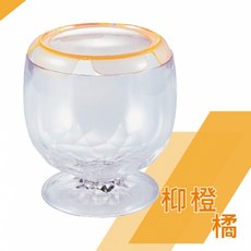 ISTA 伊士達 摩登造型缸 圓型缸 - 孔雀魚、鬥魚、烏龜適用, 柳橙橘, 1個