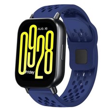 통기성 스포츠 스트랩 손목 밴드 실리콘 팔찌, 1개, 6. Midnight Blue